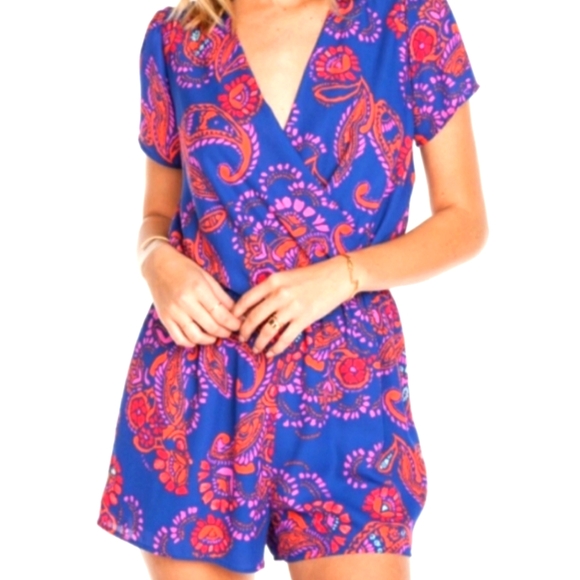 Everly Pants - 𐙚⋆˚✿˖° Everly Paisley Romper 𐙚⋆˚✿˖°